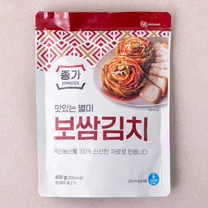 종가 맛있는 별미 보쌈김치, 400g, 1개