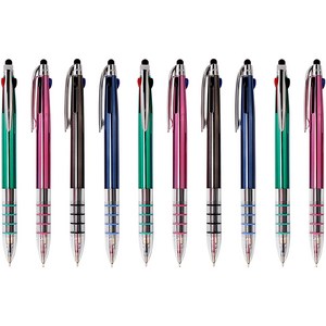 나노젯 3색 UV터치 볼펜 0.7mm, 랜덤발송, 10개