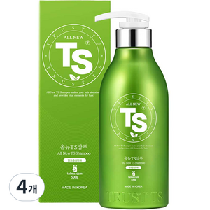 TS 올뉴 TS 샴푸, 500g, 4개