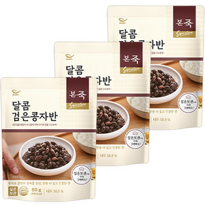 본죽 달콤 검은콩자반, 80g, 3개