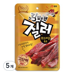 질러 부드러운 육포, 90g, 5개