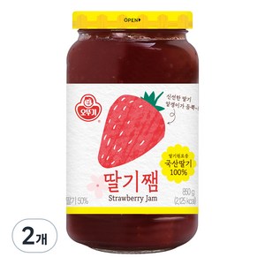 오뚜기 딸기쨈, 850g, 2개