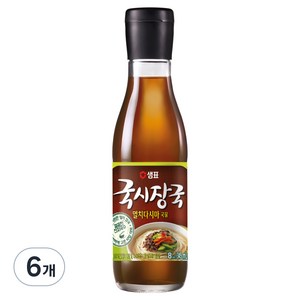 샘표 국시장국 멸치다시마 국물, 345ml, 6개