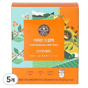 커피빈 드립백커피 모카자바 블렌드, 10g, 5개입, 5개