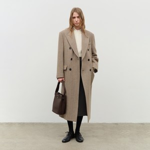 던스트 TAILORED DOUBLE BREASTED WOOL COAT UDCO4D125