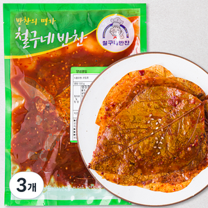 철구네 반찬 양념콩잎, 500g, 3개