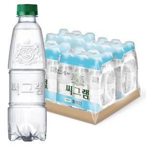 씨그램 플레인 무라벨 탄산수, 350ml, 24개