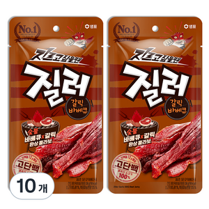 샘표 질러 갈릭바베큐 육포, 30g, 10개