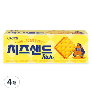 크라운 치즈샌드리치, 45g, 4개