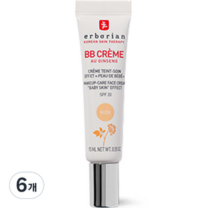 에르보리앙 BB 크림 SPF20, 누드, 15ml, 6개