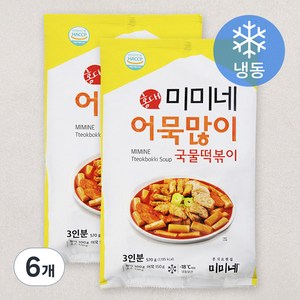 미미네 어묵많이 국물떡볶이 (냉동), 570g, 6봉