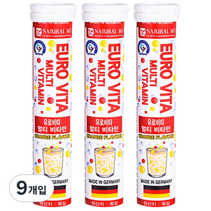 내츄럴365 유로비타 멀티 비타민, 20정, 9개