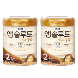 앱솔루트 명작 2FL 분유 2단계, 800g, 2개