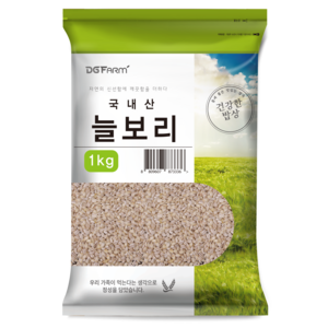 건강한밥상 국산 늘보리쌀, 1kg, 1개