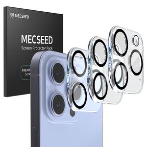 MECSEED 3CX 카메라 렌즈 풀커버 강화유리 휴대폰 액정보호필름 3P 세트, 1세트