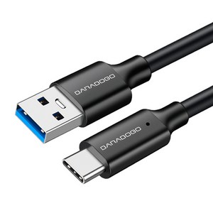 바라보고 USB3.2 C타입 고속충전케이블 10Gbps, 200cm, 블랙, 1개