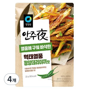 대상 청정원 안주야 먹태열풍 청양데리야끼맛, 25g, 4개