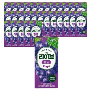 서울우유 리이브포도, 190ml, 72개