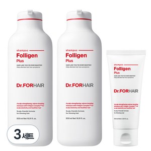 닥터포헤어 폴리젠 플러스 탈모 완화 샴푸 500ml x 2P + 100ml, 3세트