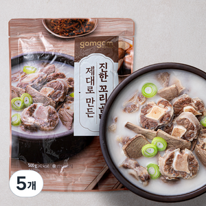 곰곰 제대로 만든 진한 꼬리곰탕, 500g, 5개