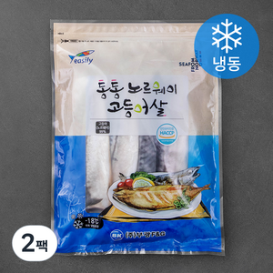 통통 노르웨이 고등어살 (냉동), 1kg, 2팩