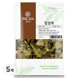 인차 국내산 건조 엉겅퀴 차, 150g, 5개