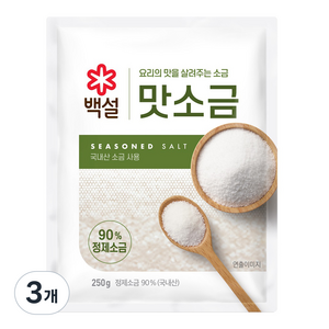 백설 맛소금, 250g, 3개