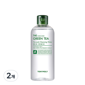 토니모리 더 촉촉 그린티 노워시 클렌징 워터, 300ml, 2개