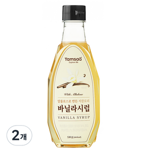 탐사 알룰로스로 만든 저칼로리 바닐라시럽, 530g, 2개