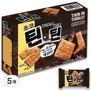 하늘처럼 초코 틴인틴 비스켓, 89g, 5개