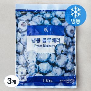 블루베리 (냉동), 3개, 1kg