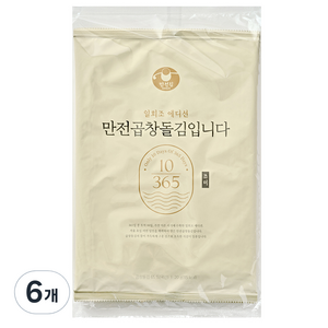 만전김 만전 곱창 돌김 입니다 조미, 20g, 6개