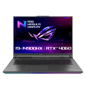 에이수스 2024 ROG STRIX G18 코어i9 인텔 14세대 지포스 RTX 4060, Eclipse Gay, 1TB, 16GB, Fee DOS, G814JVR-N6052