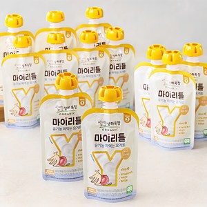 상하목장 마이리틀 유기농 짜먹는 요거트 사과바나나, 85g, 12개