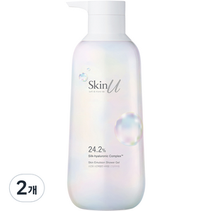 스킨유 소프트앤모어 138 스킨에멀전 샤워젤 건성 피부용, 600ml, 2개