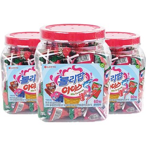 롯데제과 롤리팝 아이스 캔디, 660g, 3개