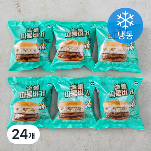 싱글팩토리 숯불 따봉버거 (냉동), 150g, 24개