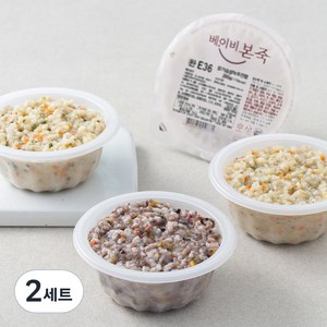 베이비본죽 완료기 이유식(만12개월이상) A세트, (한우파프리카진밥 + 대구살병아리콩진밥 + 닭가슴살녹두진밥 + 게살진밥) x 200g, 2세트