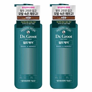 닥터그루트 밀도케어 모발밀도 강화 샴푸 바질 앤 네롤리향, 400ml, 2개