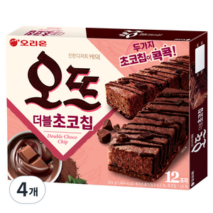 오리온 오뜨 더블초코칩 12p, 324g, 4개