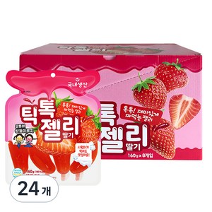 틱톡젤리 딸기, 160g, 24개