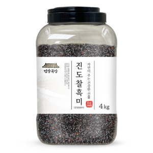 건강곡간 진도 찰흑미 검정찰현미, 4kg, 1개