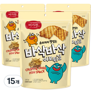 어가찬 소리까지 맛있는 바삭바삭 어포튀김, 100g, 15개