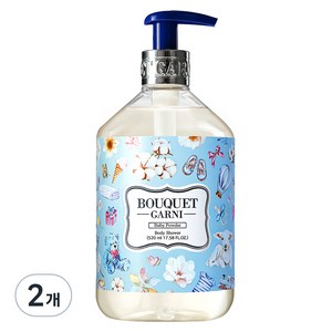 부케가르니 바디워시 베이비파우더, 520ml, 2개