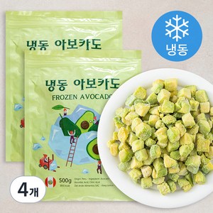 아보카도 (냉동), 500g, 4개