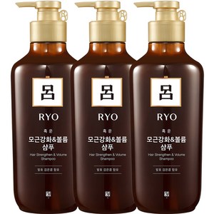 려 흑운 모근강화 볼륨케어 샴푸, 3개, 550ml