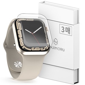 SINJIMORU Apple Watch滿版TPU錶面保護貼 3入, 單色