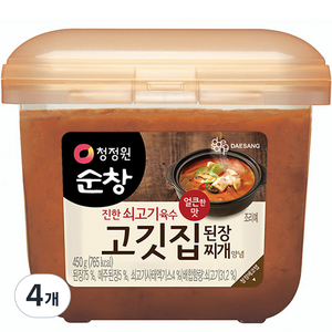 [K쇼핑]청정원 고깃집 된장, 450g, 4개