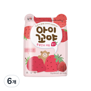 아이꼬야 동결건조 과일칩, 12g, 6개