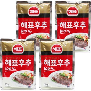 해표 후추 100%, 200g, 4개